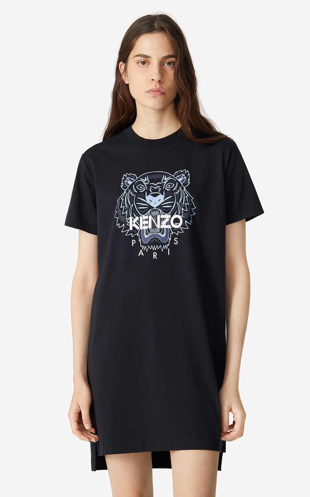 Kenzo 虎 T shirt ワンピース レディース 黒 - IWOVNE743